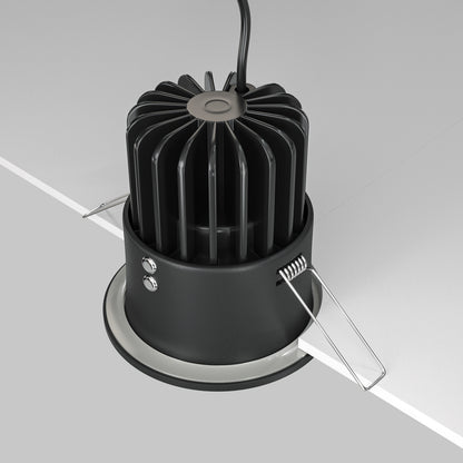Maytoni downlight Zoom LED 60° вграден кръгъл осветител, черен