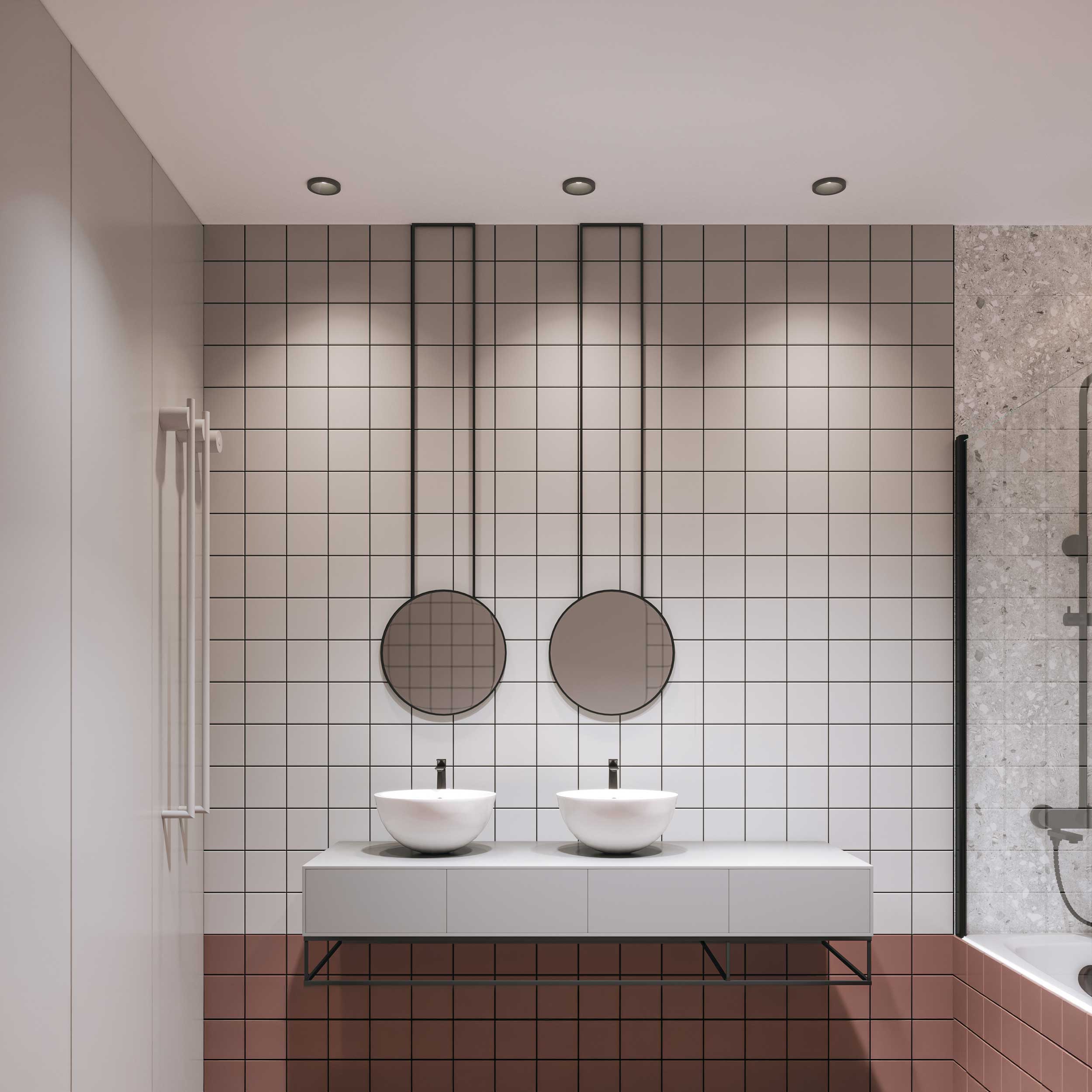 Maytoni downlight Zoom LED 60° вграден кръгъл осветител, черен