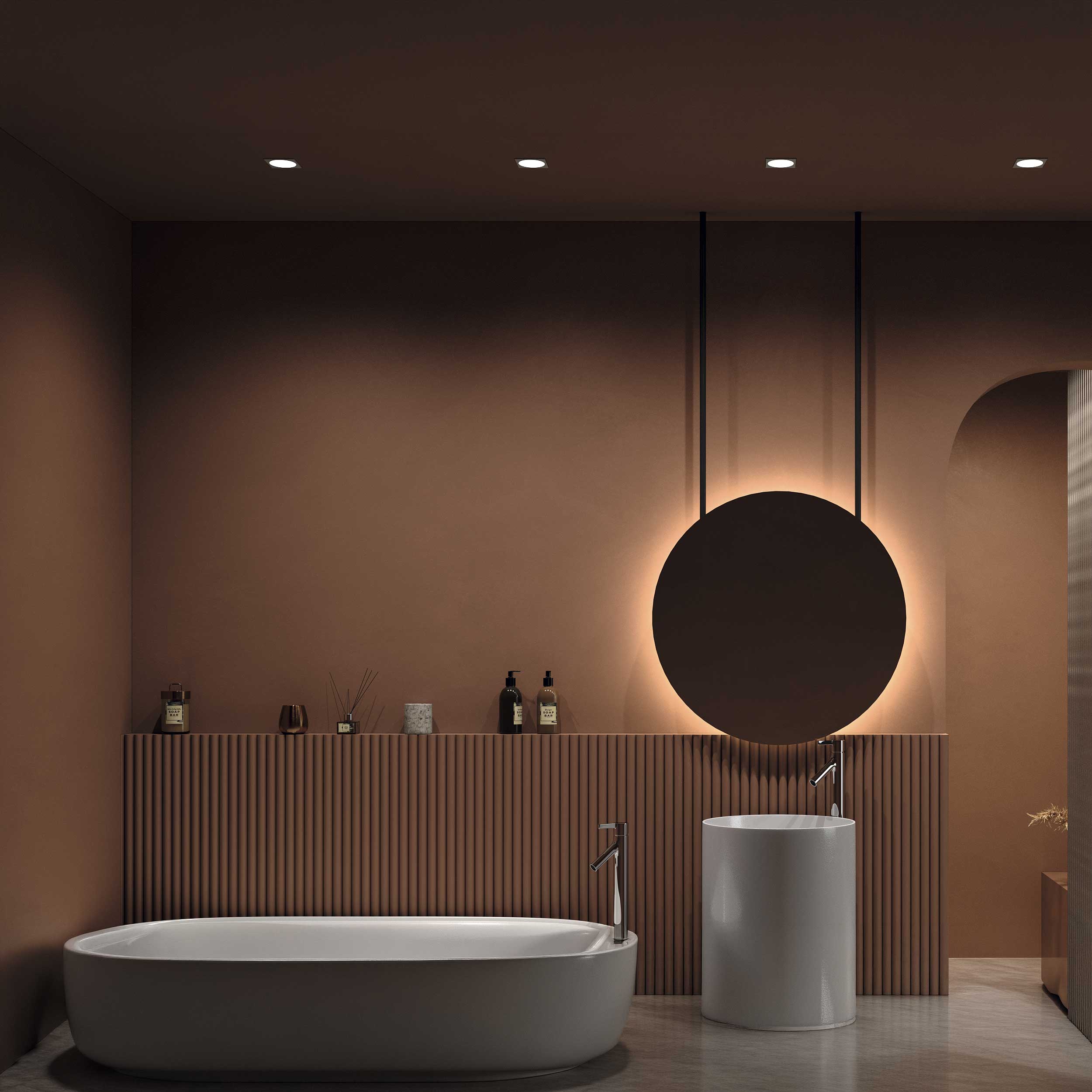 Maytoni downlight Zoom LED 60° вграден кръгъл осветител, черен
