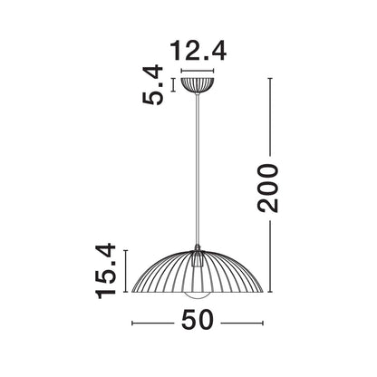 Nova Luce Ammos E27 висяща лампа
