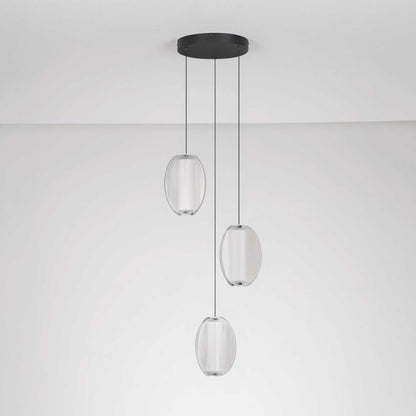 Nova Luce Noir LED висяща лампа с вертикална осветяваща ос