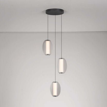 Nova Luce Noir LED висяща лампа с вертикална осветяваща ос