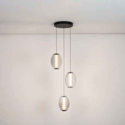 Nova Luce Noir LED висяща лампа с вертикална осветяваща ос
