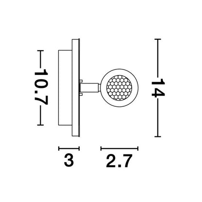 Nova Luce Penor LED nástěnné svítidlo