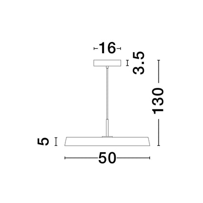 Nova Luce Vetro LED závěsné svítidlo