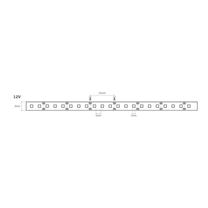 LED лента 12V CRI80 IP20 2700K (5 м)