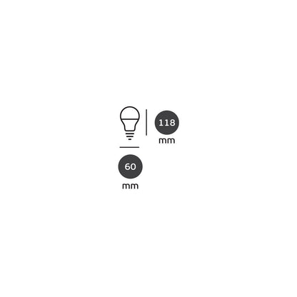 LED лампа VK Light Classic Plastic E27 1450 lm, диаметър 60, 15 W