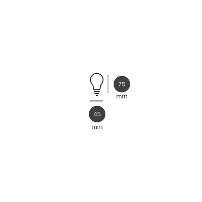 LED лампа VK Light Mini Globe Filament Silver E14 2700K 4,5W с възможност за регулиране на яркостта