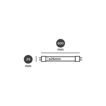 LED лампа VK Light Double End Power Input T8 G13 10W 3000K/4000K/6000K