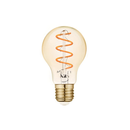 LED лампа VK Light Spiral Filament Amber A60 E27 2200K 4,5W с възможност за регулиране на яркостта