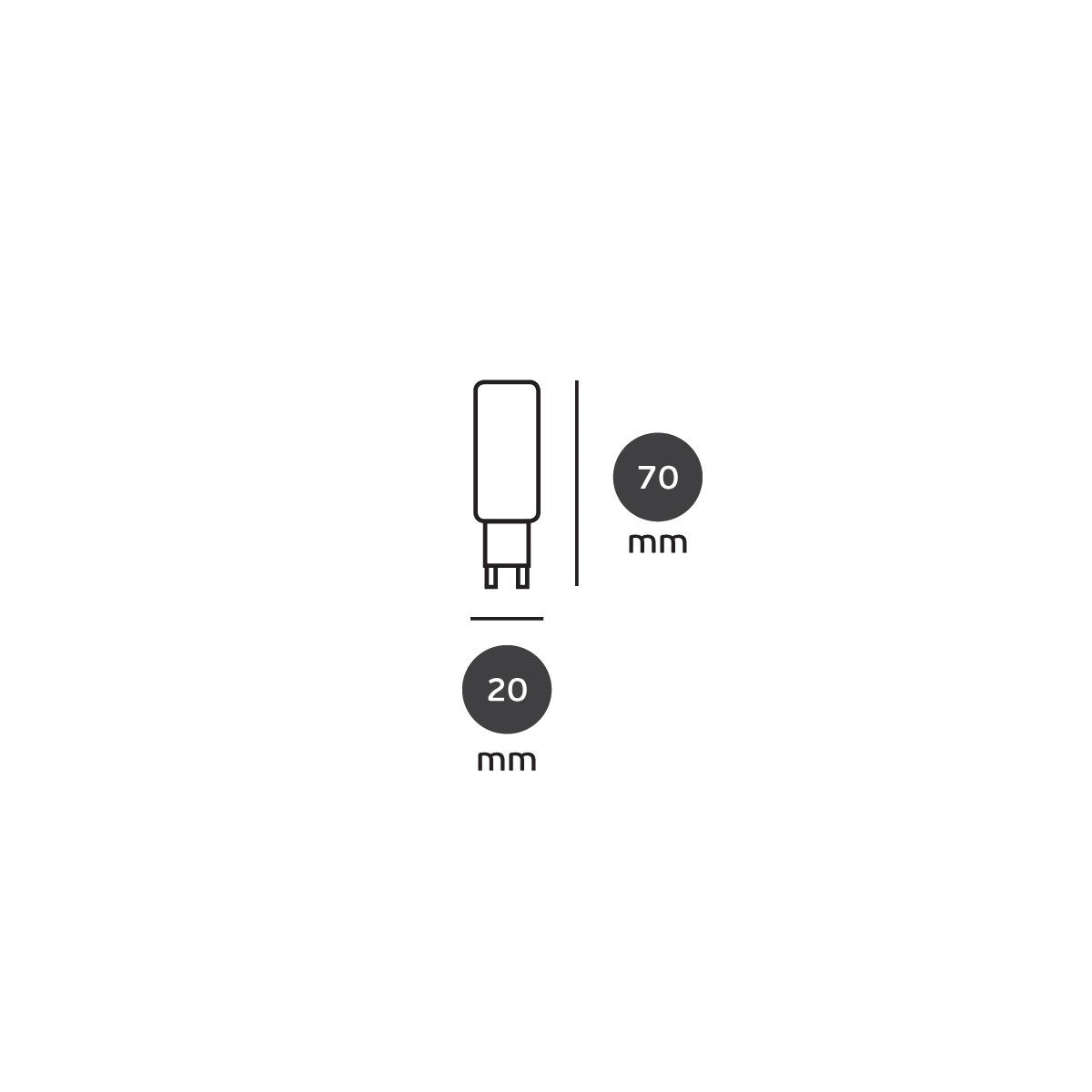 LED лампа VK Light G9 240V 8W