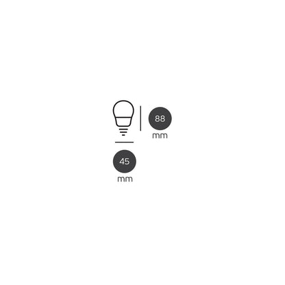 LED лампа VK Light Mini Globe Plastic E27 810 lm ø45 9 W с възможност за регулиране на яркостта