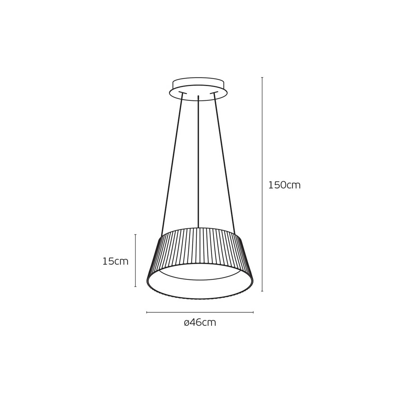 VK Light Aelia Wood LED висяща лампа
