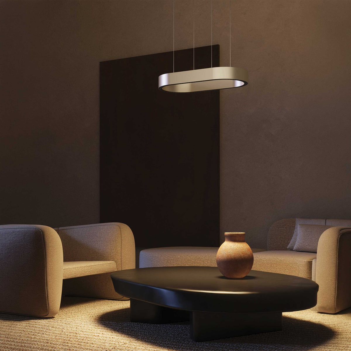 VK Light Aria LED окачен осветител, овален