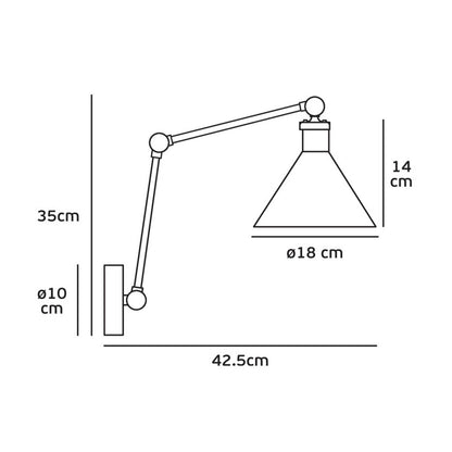 VK Light Gro E27 стенна лампа