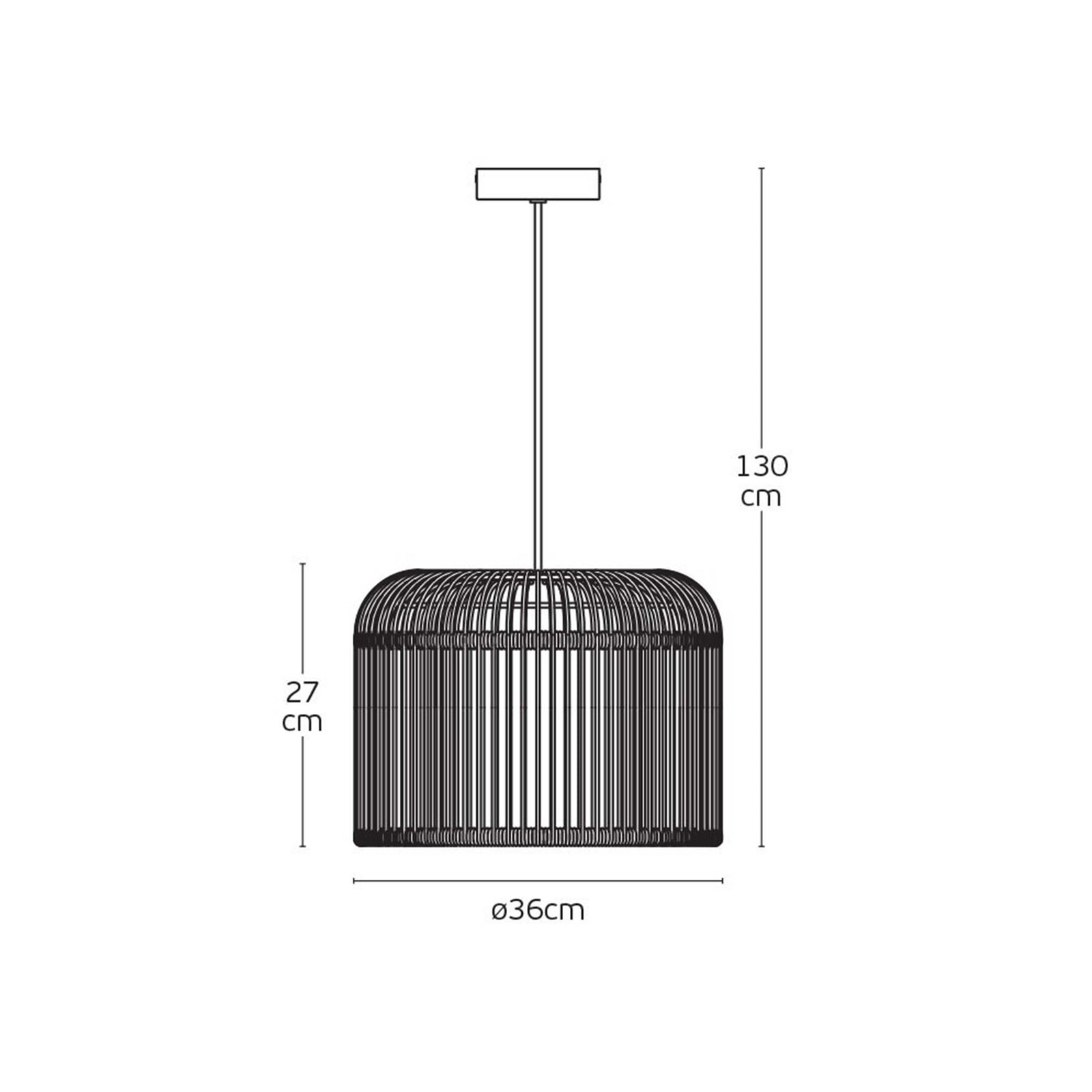 VK Light Keli E27 висяща външна лампа IP44