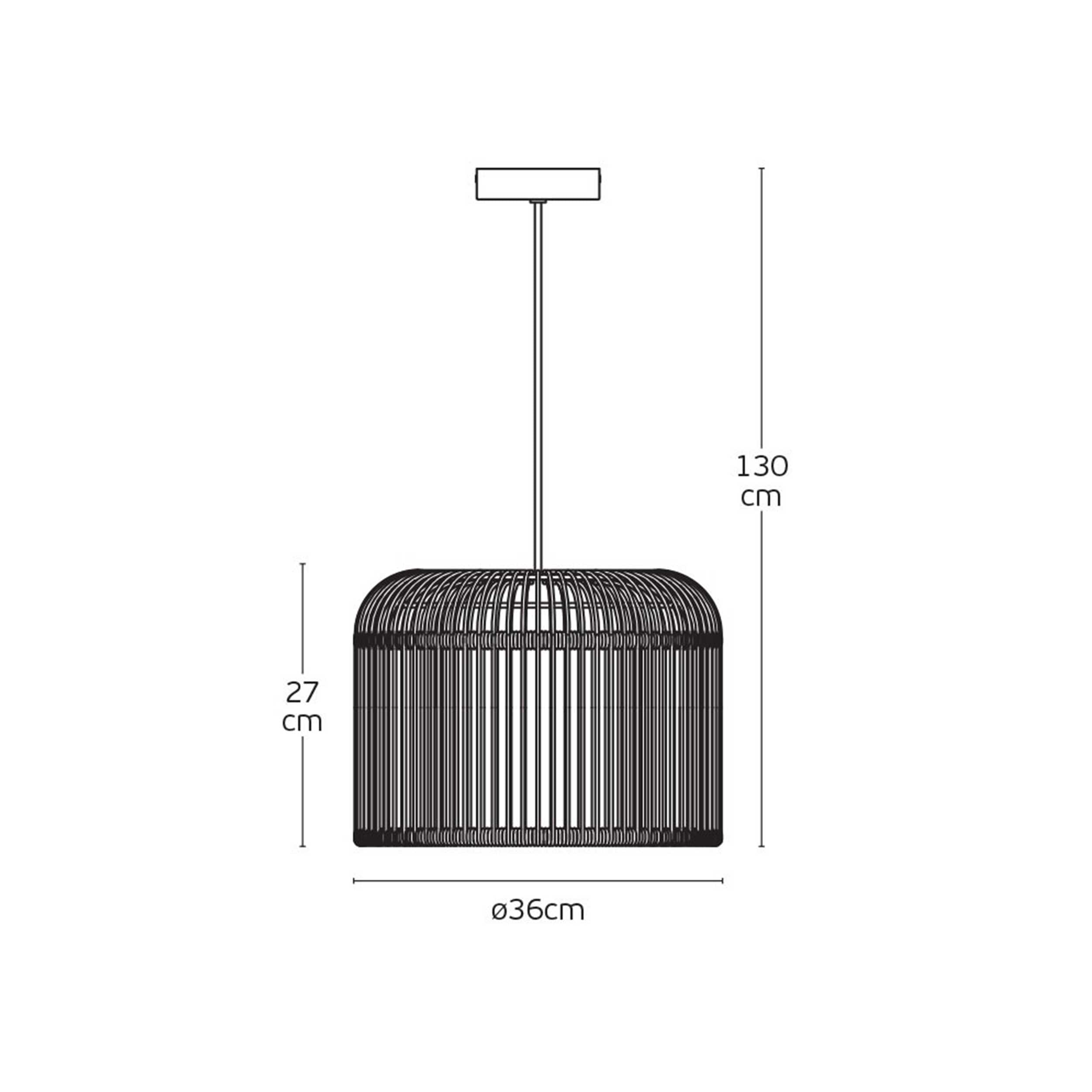 VK Light Keli E27 висяща външна лампа IP44