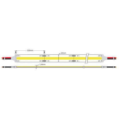 COB LED лента 24V CRI90 IP20 (5 м)