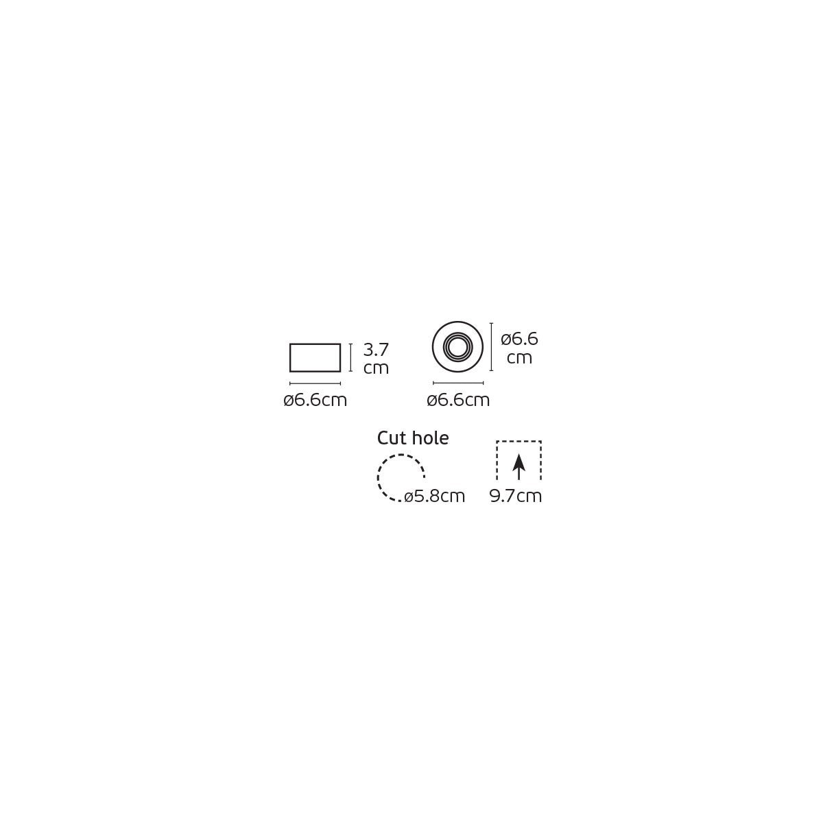 VK Light Irma GU5.3 вграден спот IP65