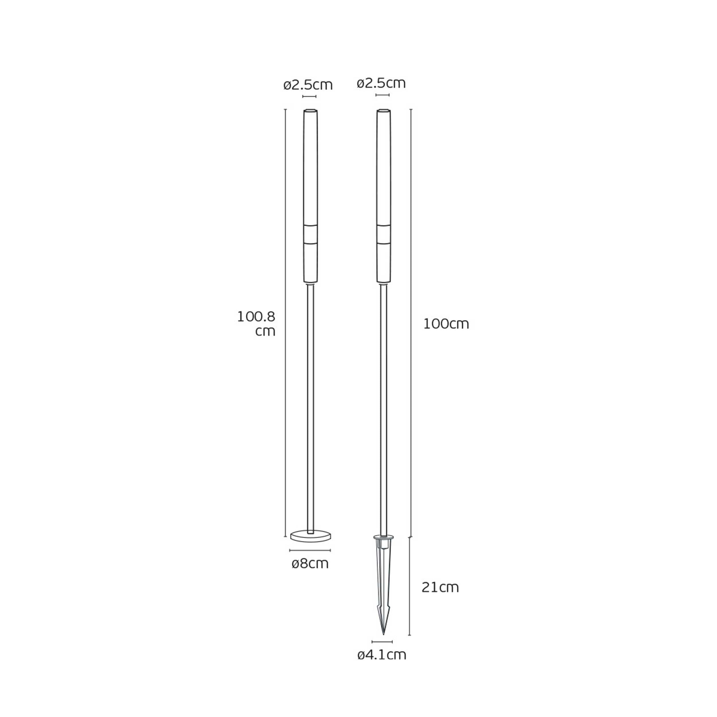 VK Light Mim LED стълбово осветително тяло IP65