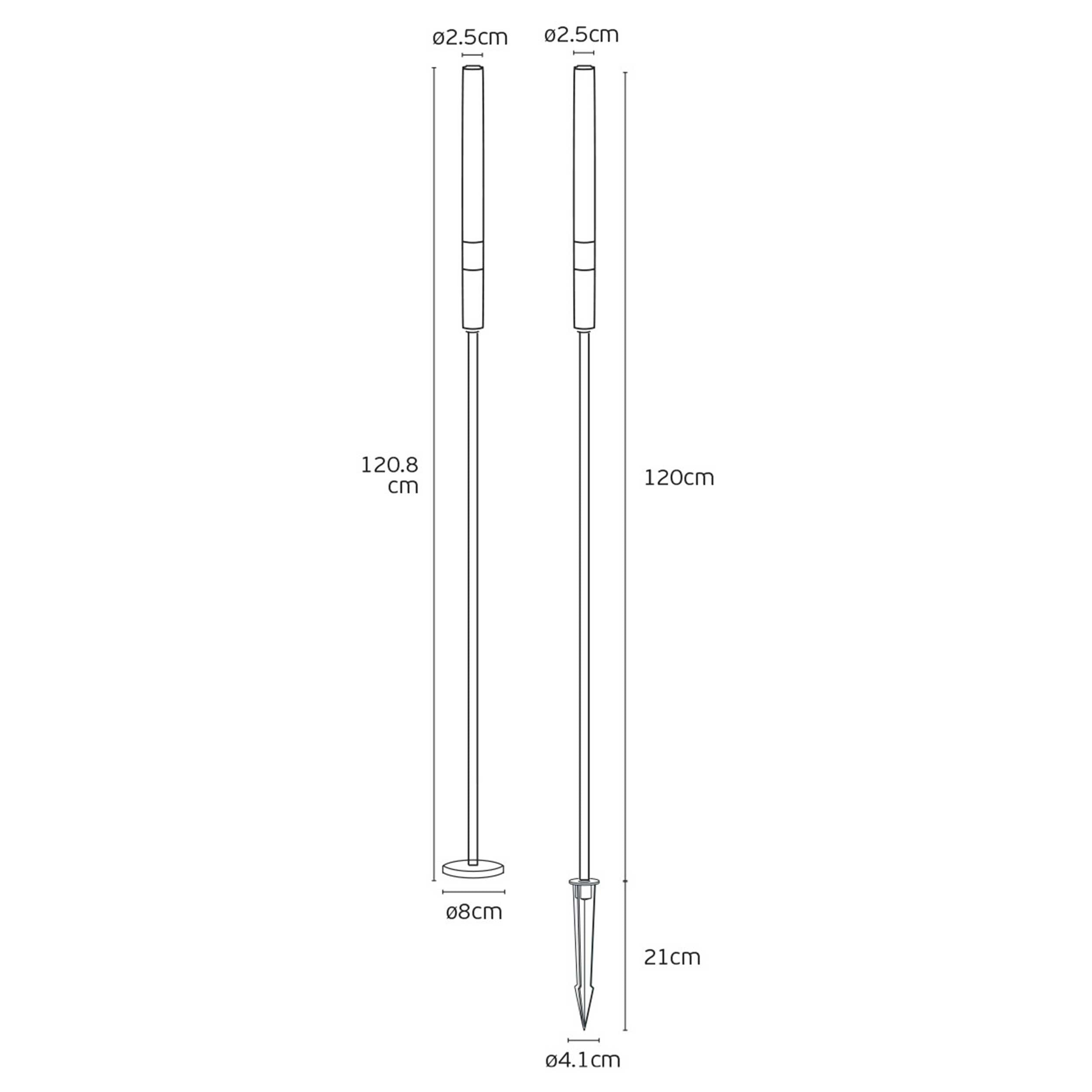 VK Light Mim LED стълбово осветително тяло IP65