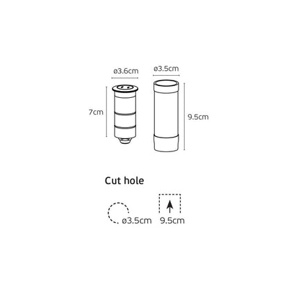 VK Light Moom LED стълбово осветително тяло IP67
