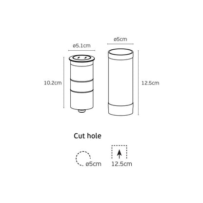 VK Light Moom LED стълбово осветително тяло IP67