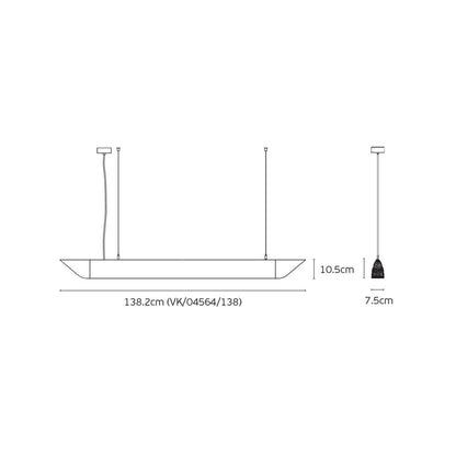 VK Light Mute Slim LED висяща акустична лампа