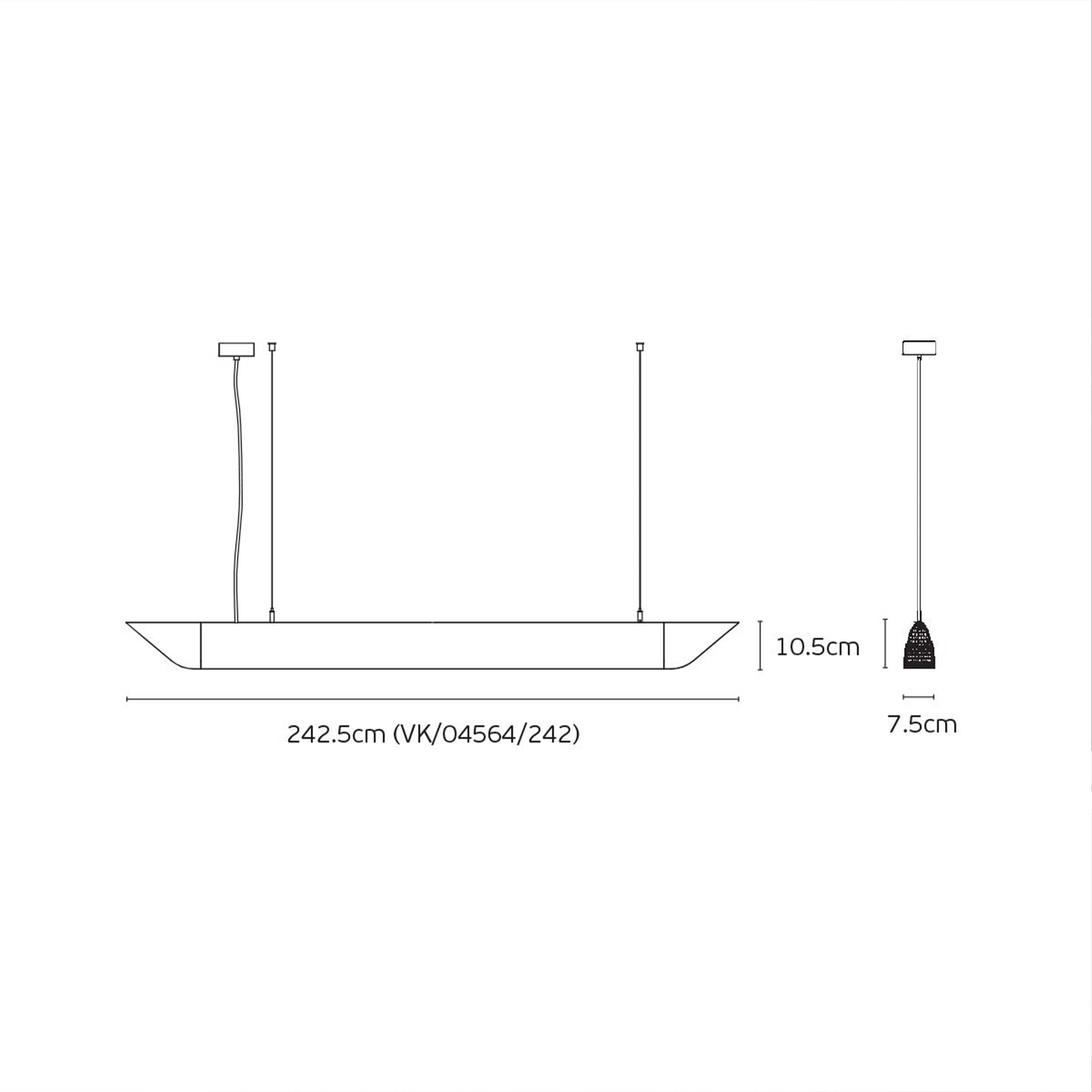 VK Light Mute Slim LED висяща акустична лампа