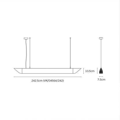 VK Light Mute Slim LED висяща акустична лампа