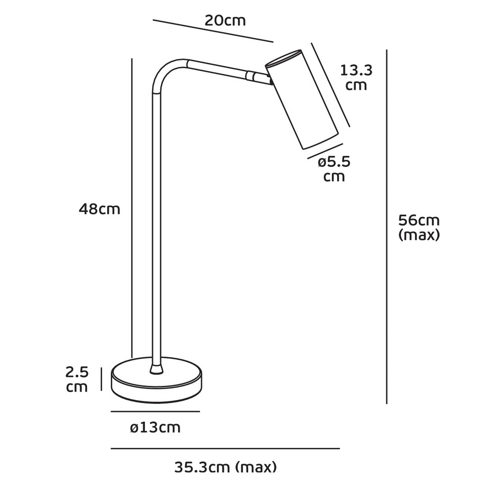 VK Light Sky E27 настолна лампа