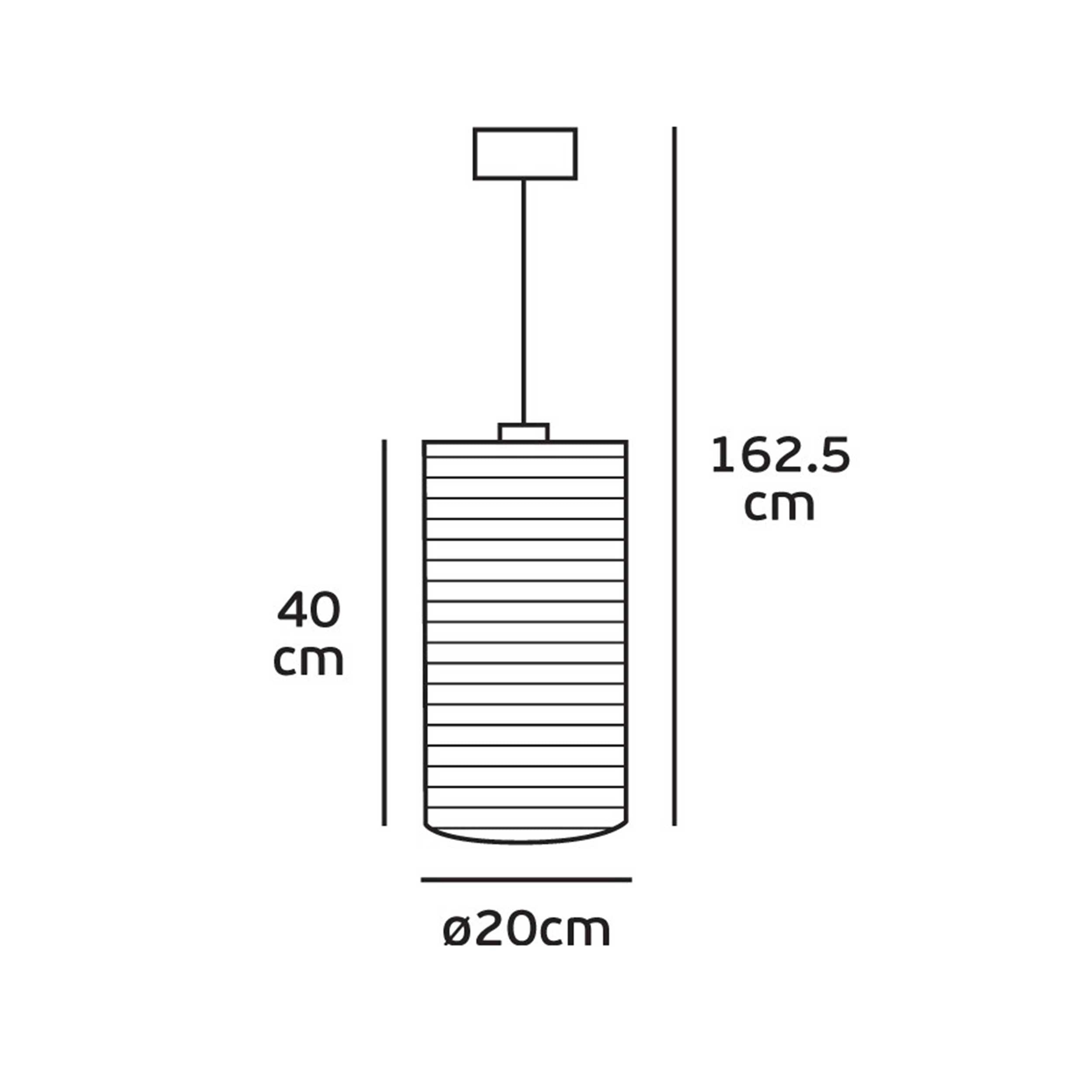 VK Light Noem E27 висяща цилиндрична хартиена лампа