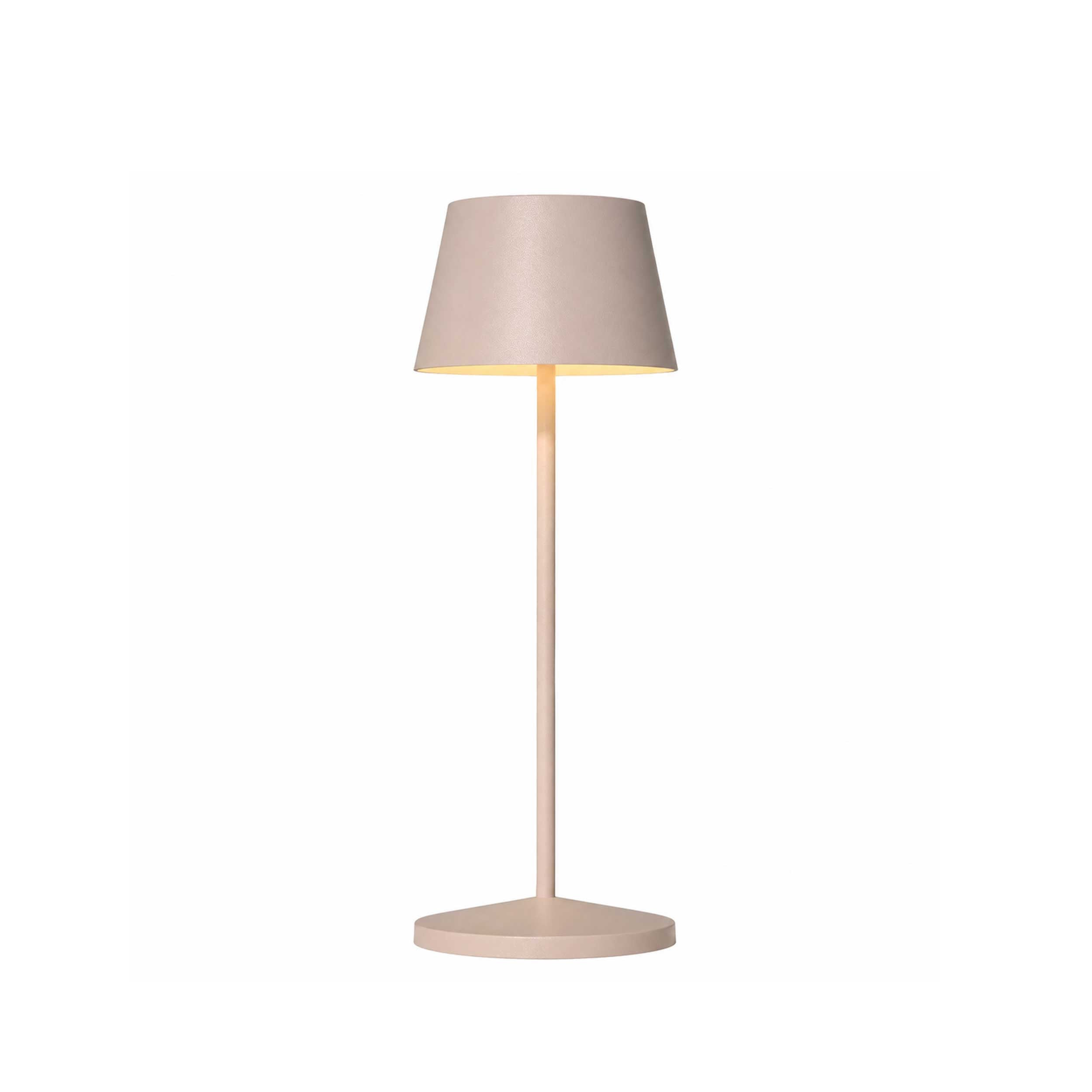 VK Light Opos LED преносима настолна лампа IP65, кръгла