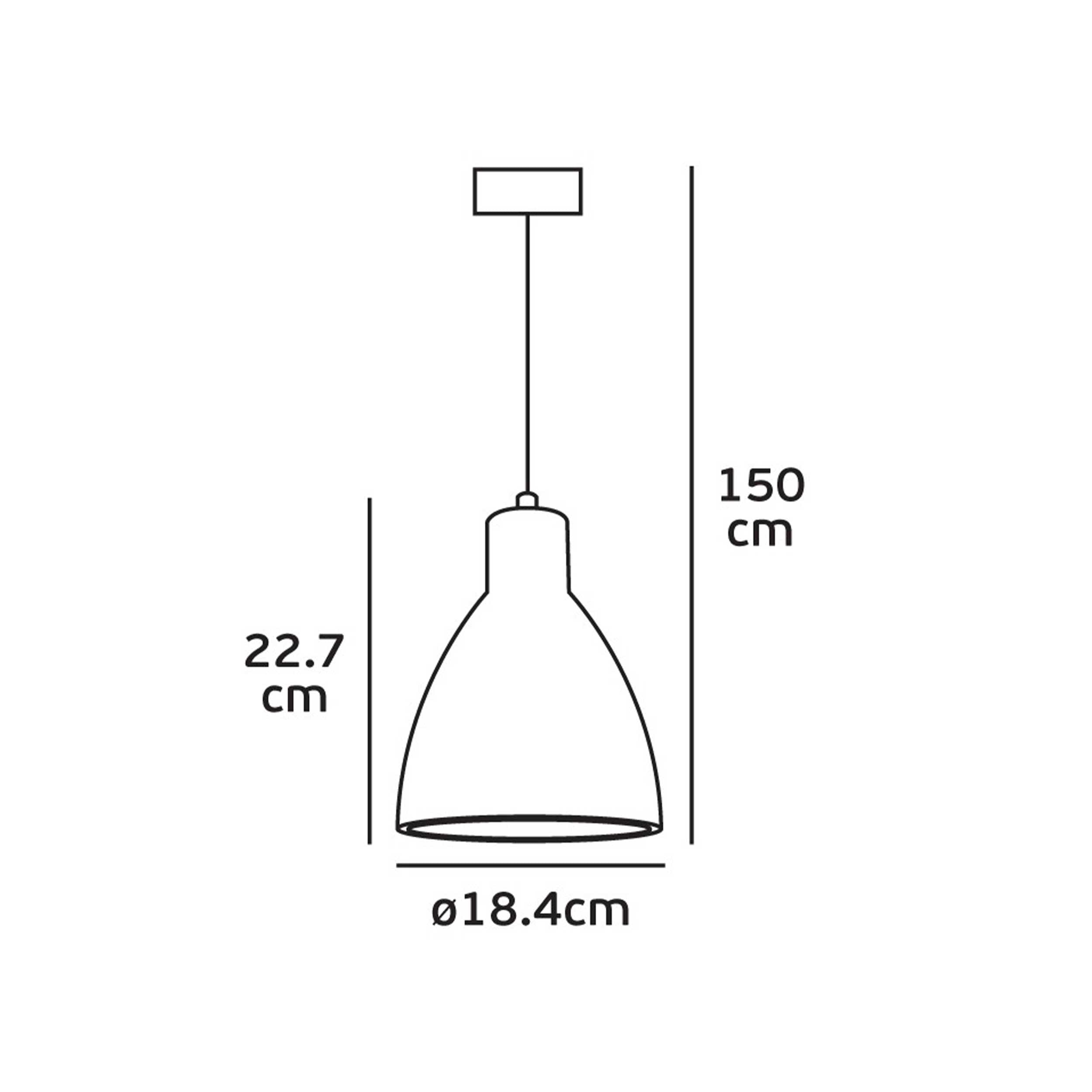 VK Light Remy E27 висяща бетонна лампа