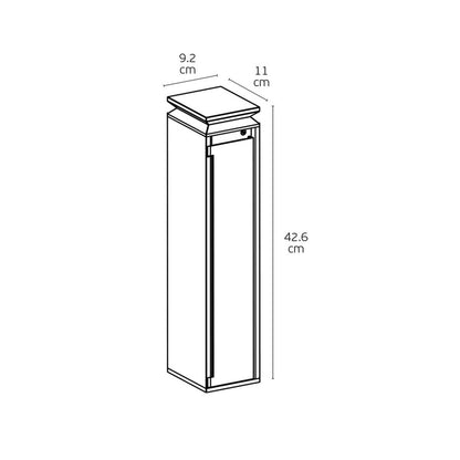 VK Light Run LED стълбово осветително тяло с Schuko контакти, IP54
