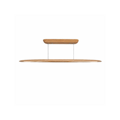 VK Light Woody LED висяща линейна дървена лампа със заоблени краища