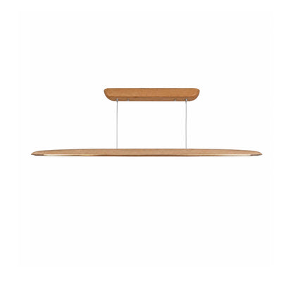 VK Light Woody LED висяща линейна дървена лампа със заоблени краища