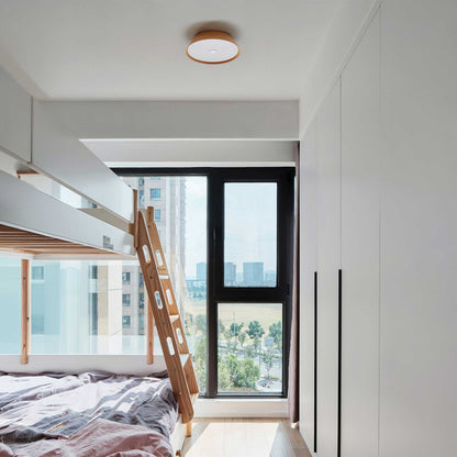 VK Light Woody LED таванна лампа от дърво