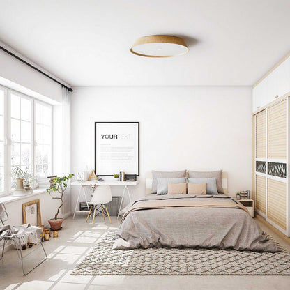 VK Light Woody LED таванна лампа от дърво
