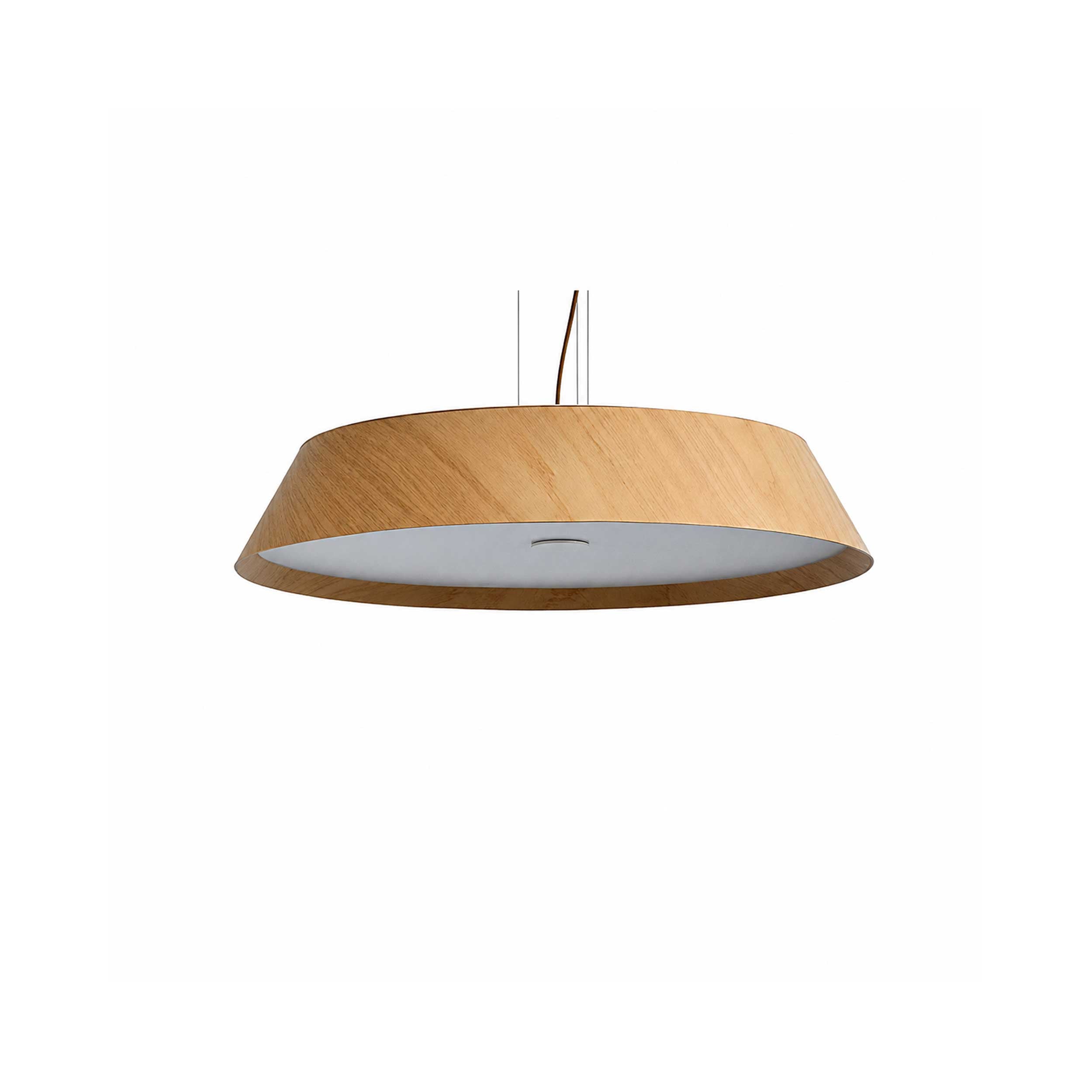 VK Light Woody LED висяща кръгла дървена лампа