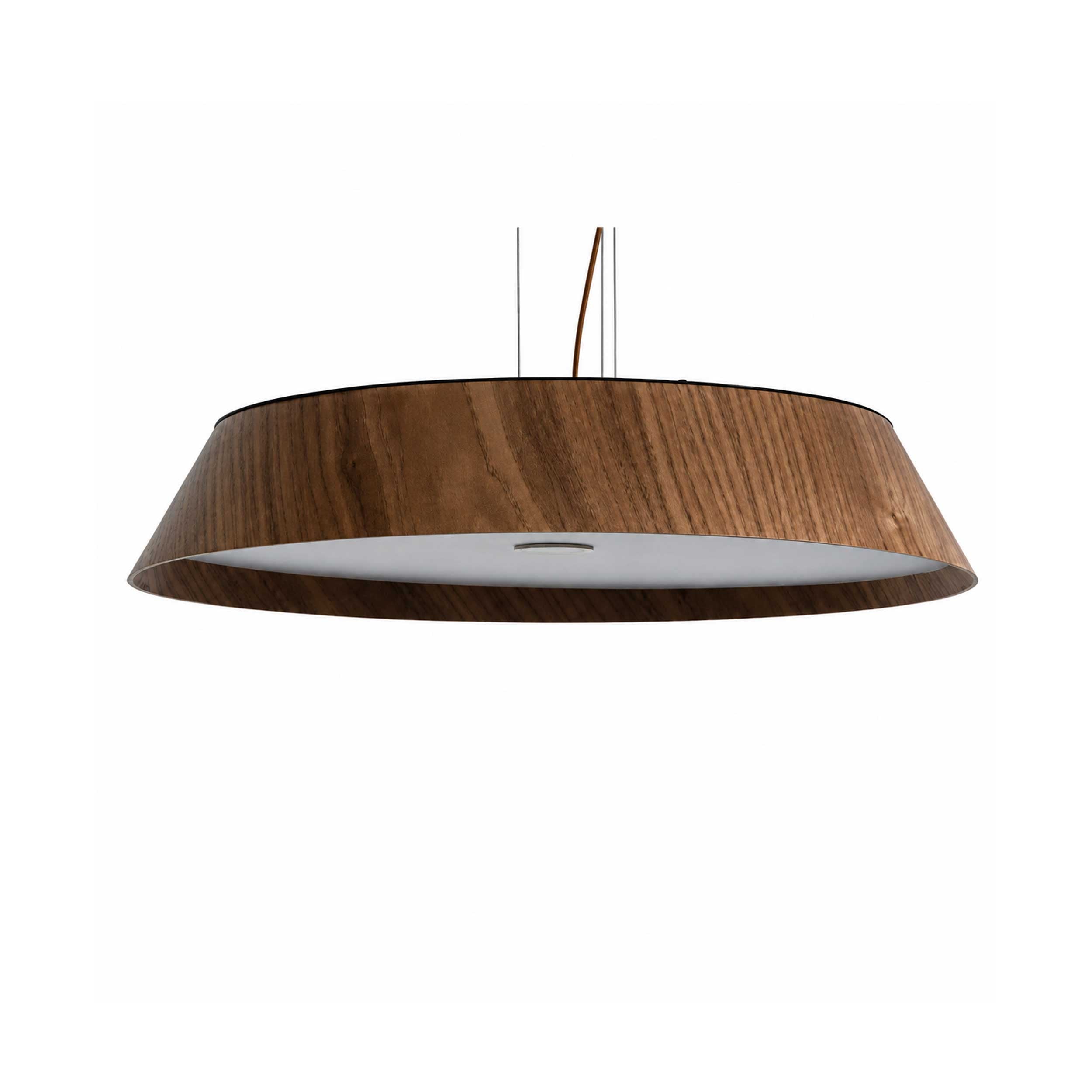 VK Light Woody LED висяща кръгла дървена лампа