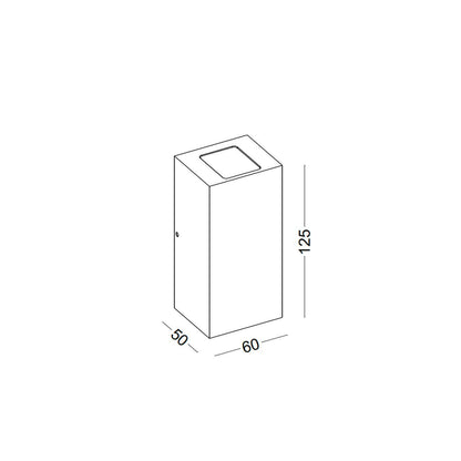 Cubic Low Angle LED nástěnné svítidlo IP65