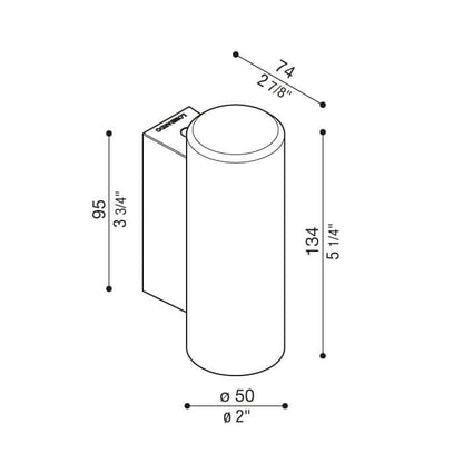 Lombardo Ago LED nástěnné svítidlo IP66