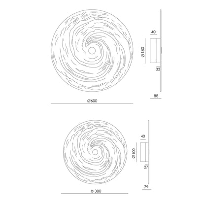 Aromas Lida Round LED накладни осветителни тела