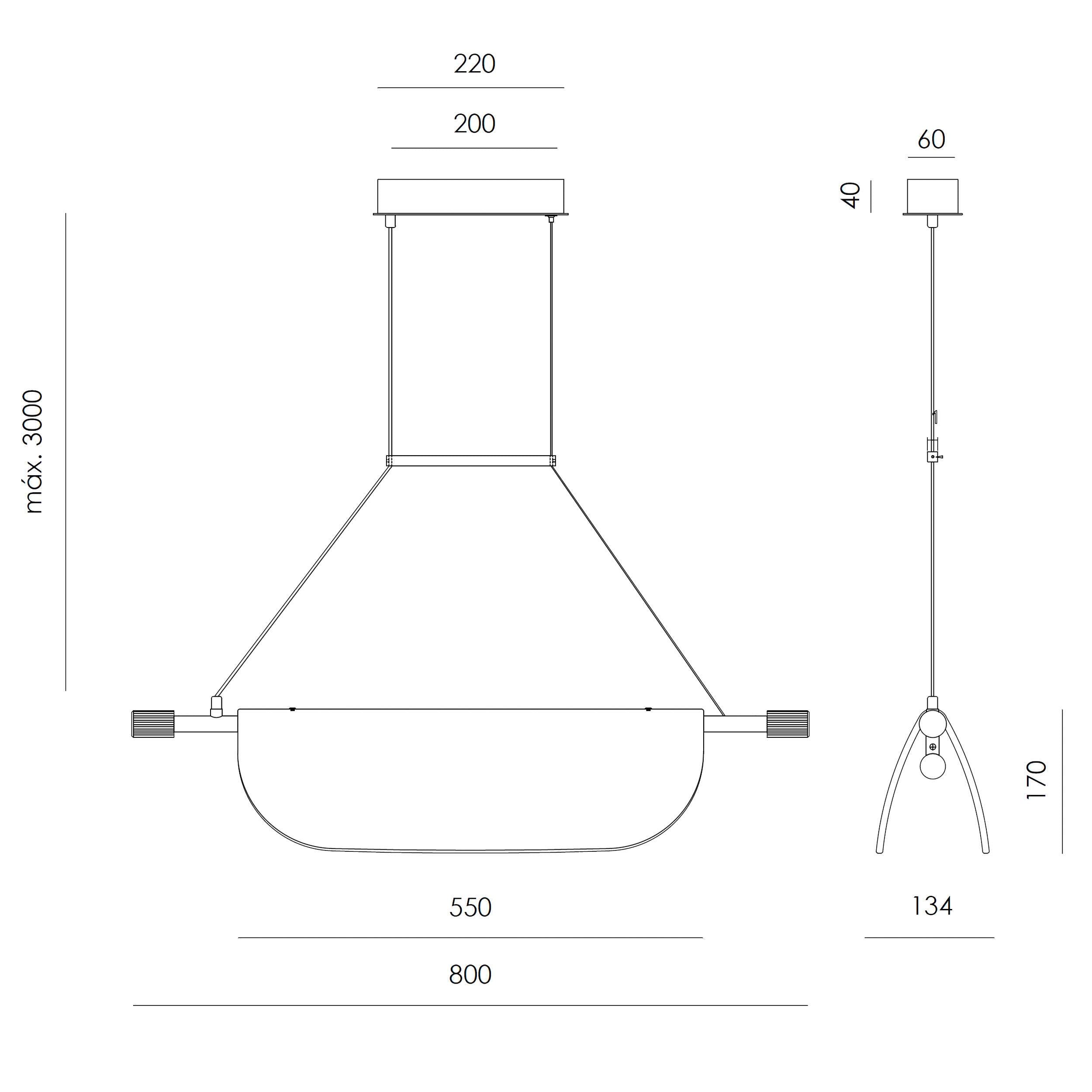 Aromas Lida Single LED висяща лампа