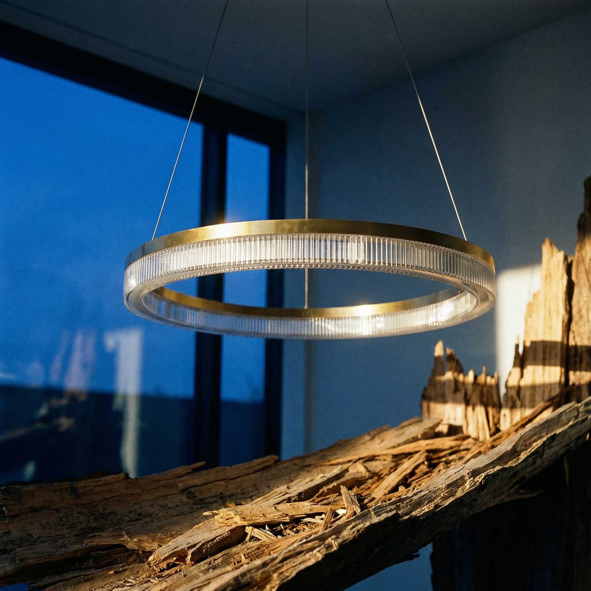 Кръгло висящо осветително тяло Ideal lux Crown LED