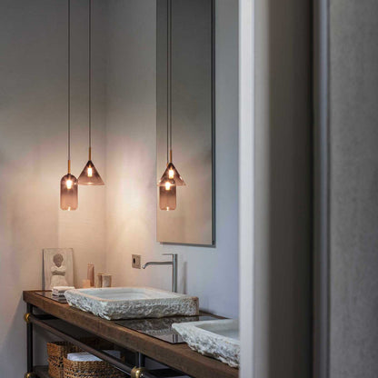 Ideal lux Empire G9 závěsné skleněné svítidlo
