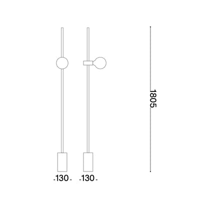 Ideal lux Eva E27 stojací lampa