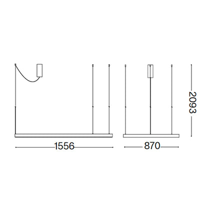 Ideal lux Waves LED висящо осветление