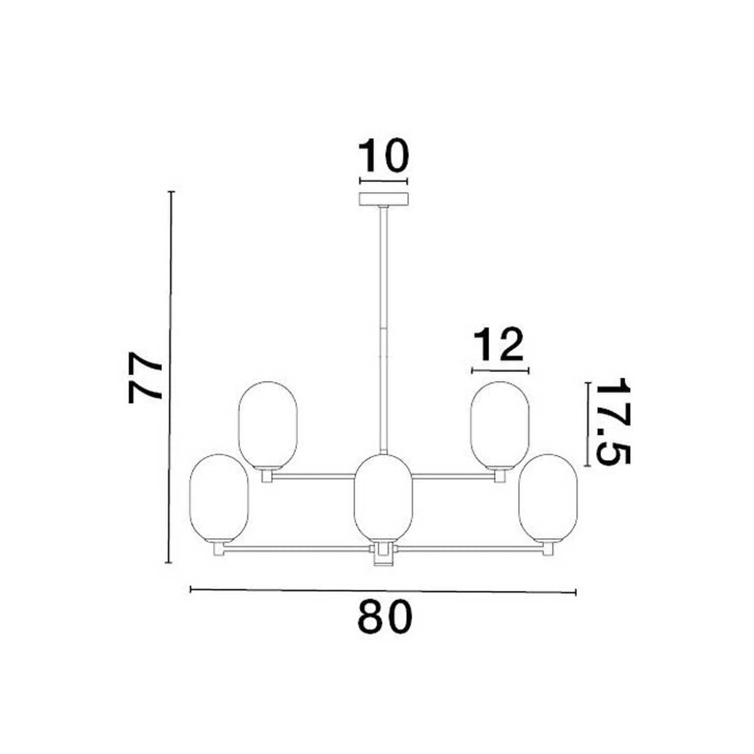 Nova Luce Balor G9 skleněný závěsný lustr